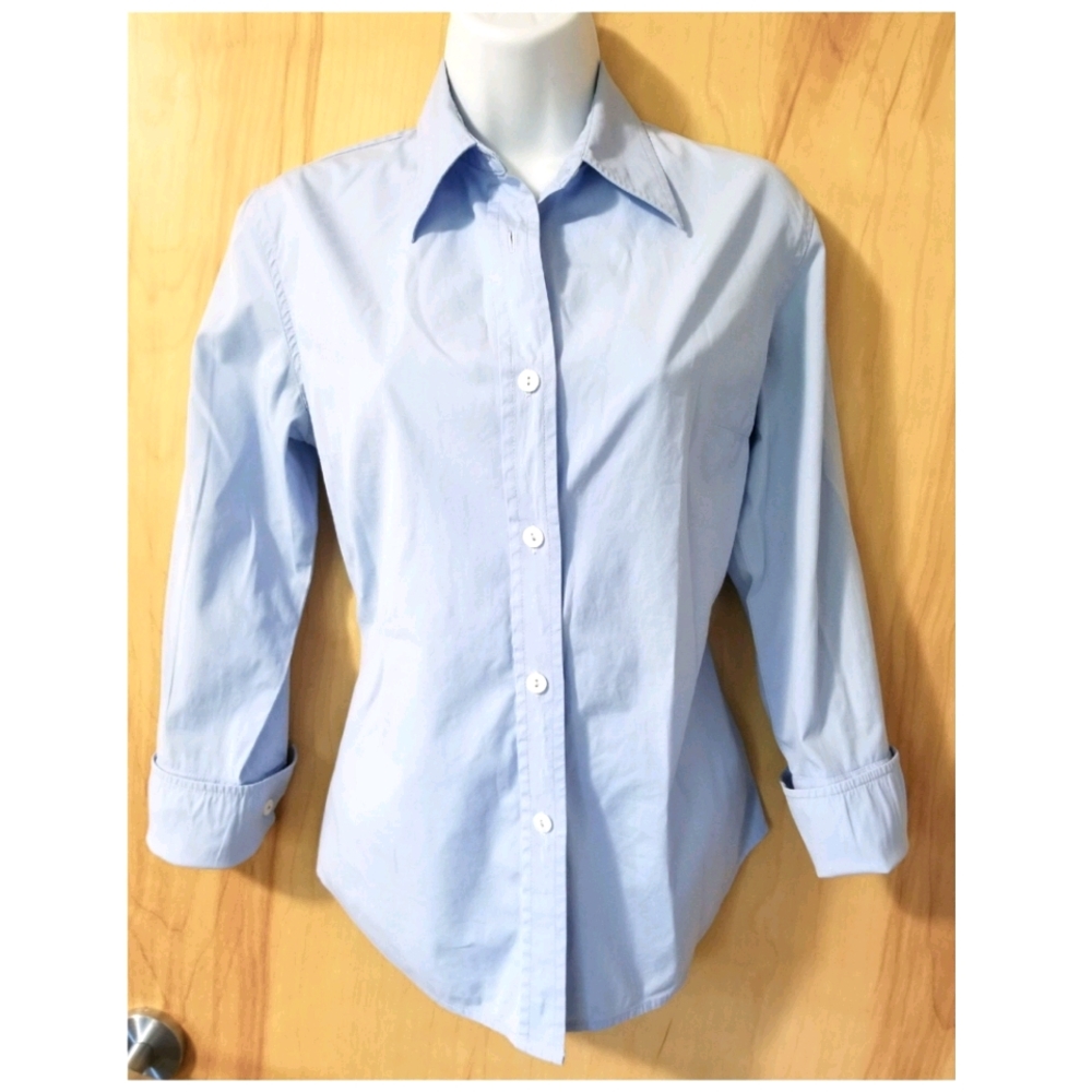 Tailored Blue Blouse